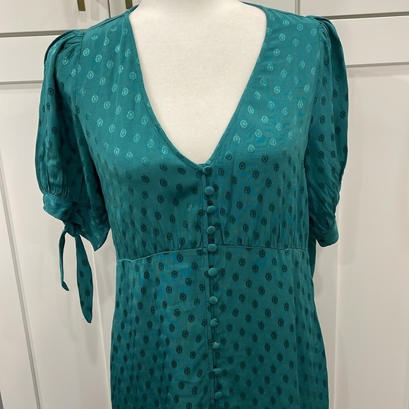 NWT Maeve by Anthropologie Eudora Turquoise Dress - Picture 2 of 15